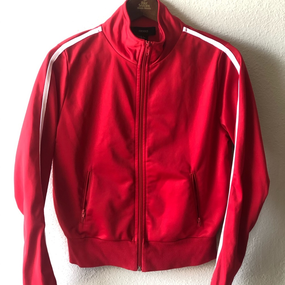 Red sporty jacket